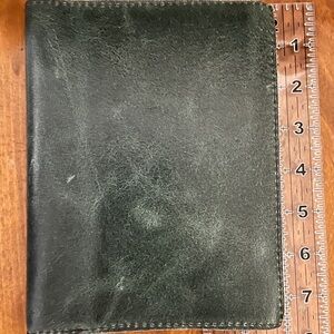 Handmade Dark Green Leather Cover
